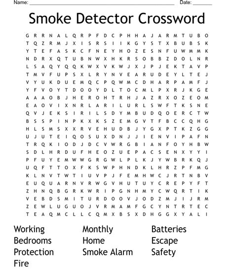 It sounds like an old wives tale, but mix a concentrated solution of a teaspoon of dish detergent with one cup of water. . Smoke detector output crossword
